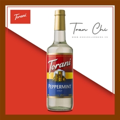 Syrup BẠC HÀ TRẮNG Pepper Mint hiệu TORANI - 750ML (1/8)