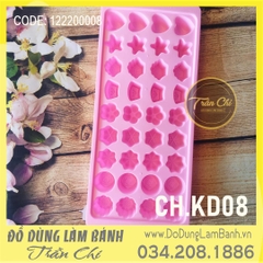 Khuôn nhựa CH - KD08 - 36 viên hoa, sao, sò, tim