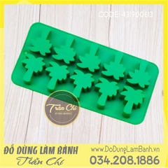 Khuôn silicone vỉ Cây xanh 10c