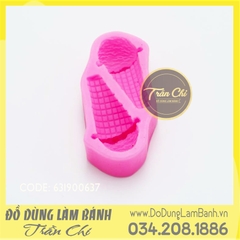 Khuôn silicone Kem ốc quế 2c