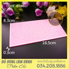 Khuôn silicone Fondant lace LÁ