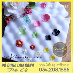 Combo 2 miếng bọt xếp cánh hoa fondant, gum paste