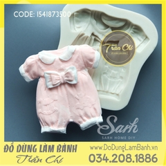 Khuôn silicone Bộ đồ bé gái