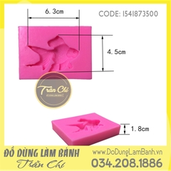 Khuôn silicone Cá VÀNG nhỏ chữ nhật