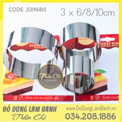 Combo 3 mousse ring nhỏ 6,8,10cm - Hình TRÒN