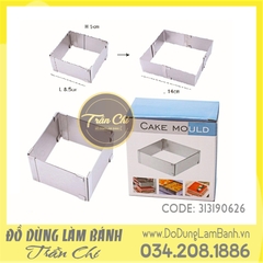 Khuôn mousse ring điều chỉnh vuông, chữ nhật