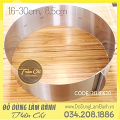 Khuôn mousse ring TRÒN điều chỉnh 16-30cm (Hộp giấy)