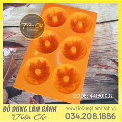 Khuôn silicone vỉ Lâu đài, cánh nhọn tam giác, chóp 6c