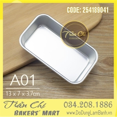 LA01 - Khuôn LOAF nhôm đúc chữ nhật Bánh Mì - A01 (13x7x3.7cm) (4/6)