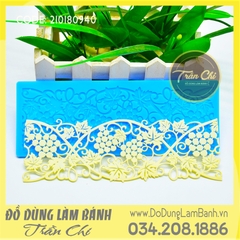 Khuôn silicone Fondant lace dây nho