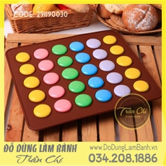 Tấm nướng silicone MACARON 30 ô