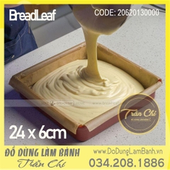 Khay vuông đáy liền BreadLeaf ĐỎ - 24 x 6cm