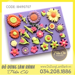 Khuôn silicone Hoa dại nhỏ đủ loại