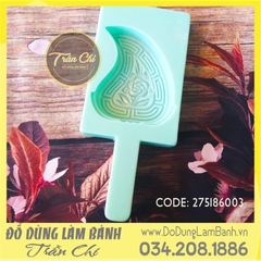 LL01 - Khuôn nhựa bánh LÁ LIỄU VT - Hình HOA (27/2)