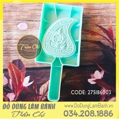 LL01 - Khuôn nhựa bánh LÁ LIỄU VT - Hình HOA (27/2)