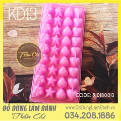 Khuôn nhựa VT - KD13 - Tim, Sò, Sao, Hoa 36c