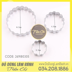 Bộ cắt hoa Cẩm Chướng 3c tròn (A305)