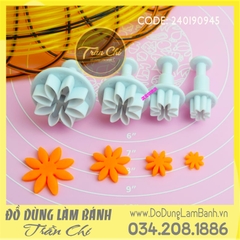 Bộ ấn nhựa - Hình HOA CÚC 8 cánh 4c