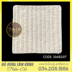 Khuôn silicone Vân móc len nhọn - Xám
