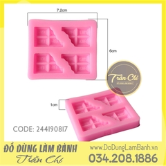 Khuôn silicone Thỏi Chocolate gãy 4c