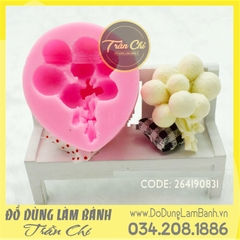 Khuôn silicone Chùm bong bóng