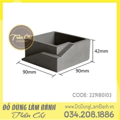 Khuôn silicone Bậc thang vuông 2 tầng