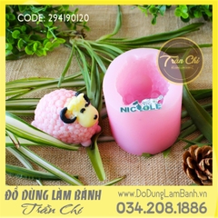 Khuôn silicone Cừu lông xoăn lớn