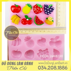 Khuôn silicone Trái cây 8c