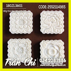 Khuôn TTLX 180gr khóa tay - 04 mặt VUÔNG hoa văn Hoa (18021.3601)
