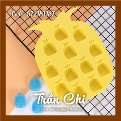 VN1850 - Khuôn silicone vỉ Trái KHÓM 12c (20/11)
