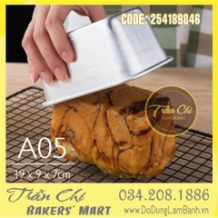 LA05 - Khuôn LOAF nhôm đúc chữ nhật Bánh Mì - A05 (19x9x7cm) (4/6)