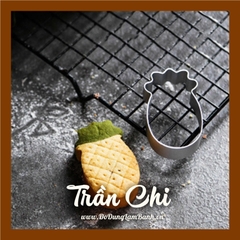 DDU10 - Khuôn ấn bánh dứa - Hình TRÁI DỨA - Lốc 10 cái (11/10)