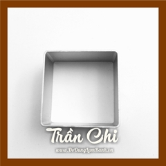 DVU10 - Khuôn ấn bánh dứa - Hình VUÔNG - Lốc 10 cái (11/10)