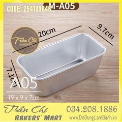 LA05 - Khuôn LOAF nhôm đúc chữ nhật Bánh Mì - A05 (19x9x7cm) (4/6)