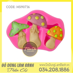 Khuôn silicone Nấm 3c nhỏ
