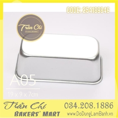 LA05 - Khuôn LOAF nhôm đúc chữ nhật Bánh Mì - A05 (19x9x7cm) (4/6)
