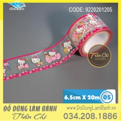 Dây quấn thành Ropper DT - Mẫu 05 Hello Kitty - 6.5cm x 20m