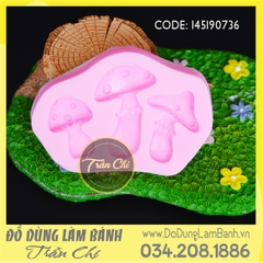 Khuôn silicone Nấm 3c nhỏ