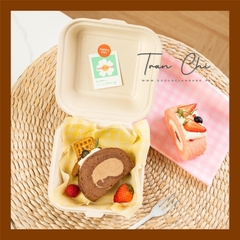 CRV01 - Giấy Lót hộp Bả Mía 18x18cm - CARO VÀNG - Xấp 97-100t (5/6)
