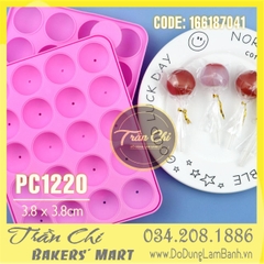 Khuôn silicone Bộ POPCAKE TRÒN 20c (PC1220)