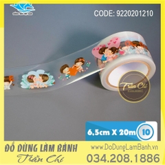 Dây quấn thành Ropper DT - Mẫu 10 Couple Trai Gái LOVE 02 - 6.5cm x 20m