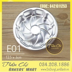 Khuôn nhôm đúc HOA TRÒN - E01 (12.5x3cm)