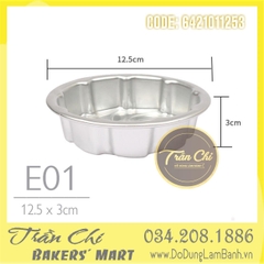 Khuôn nhôm đúc HOA TRÒN - E01 (12.5x3cm)