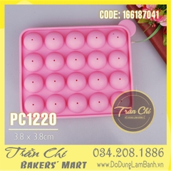 Khuôn silicone Bộ POPCAKE TRÒN 20c (PC1220)