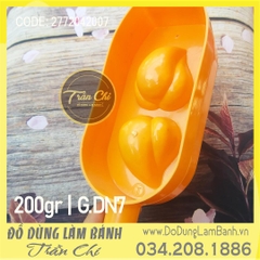 Khuôn GÕ dẻo, nướng VT 200gr - Mẫu 7 TRÁI ĐÀO 2C