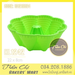 Khuôn silicone Hoa 8 cánh xếp tầng LỚN (KL1242) (22x8cm)
