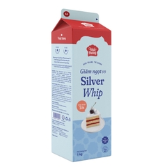 A4 - Kem trang trí bánh Topping Silver Whip GIẢM NGỌT Nhất Hương - Hộp 1kg