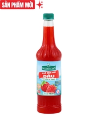 Siro Đậm Đặc DÂU Golden Farm - Chai 700ml