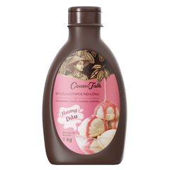 Socola Compound LỎNG Vị DÂU Cacao Talk - Chai 1kg