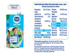 Sữa Tươi tiệt trùng CÓ ĐƯỜNG Dutch Lady - Hộp 965ml